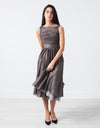 Voile Dress in Grey Pearl