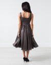 Voile Dress in Grey Pearl
