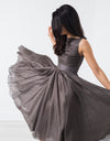Voile Dress in Grey Pearl