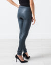 Elenaso Leather Trouser in Cool Grey