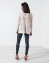 Elenaso Leather Trouser in Cool Grey
