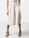 Eulera Leather Skirt in Cream