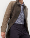 Raglan Maniche Coat in Olive