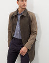 Raglan Maniche Coat in Olive