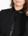 Fleece Jersey Dress in Black