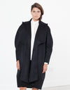 Shahmeena Cocoon Coat in Black