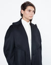 Shahmeena Cocoon Coat in Black