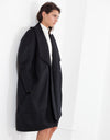 Shahmeena Cocoon Coat in Black