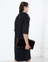 Ostrich Plume Dress in Black