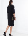 Ostrich Plume Dress in Black