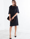 Ostrich Plume Dress in Black