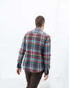 Riccardo Button-Up in Plaid Multi