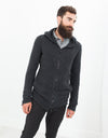 Pill Zip Sweater in Anthracite