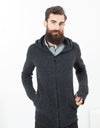 Pill Zip Sweater in Anthracite