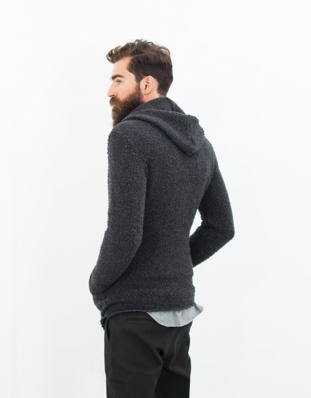 Pill Zip Sweater in Anthracite