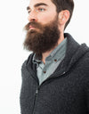 Pill Zip Sweater in Anthracite