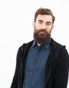 Pill Zip Sweater in Black