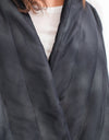 Quilted Mesh Waistcoat in Black/White