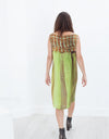 Silk Shift in Tweed and Net