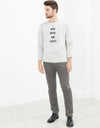Vintage Sweatshirt in Light Grey
