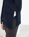 Square Cardigan in Navy