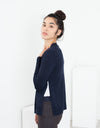 Square Cardigan in Navy