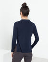 Square Cardigan in Navy