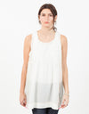 Babydoll Tank in White