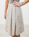 Pleated Skirt in Glitter Dots