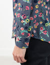 Long Sleeve Blouse in Black/Floral