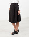 Wrap Snap Skirt in Black