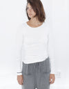 Stretch Tee in Milk