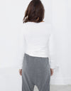 Stretch Tee in Milk