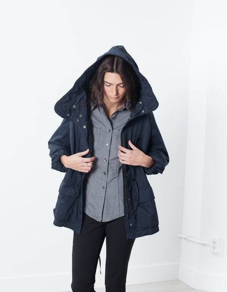 Marquee Coat in Steel