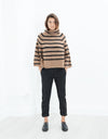 Side Zip Slim Pant in Black