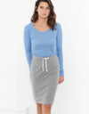 Tencel Jersey Mini in Heather Grey