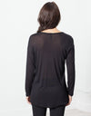 Laurier Tee in Black/Navy