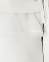 Layered Contrast Dress in Cream/Black