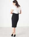 Layered Contrast Dress in Cream/Black
