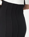 Layered Contrast Dress in Cream/Black
