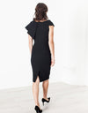 Asymmetric Dress in Black