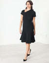 Lined Silhouette Dress in Black