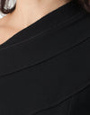 Lined Silhouette Dress in Black