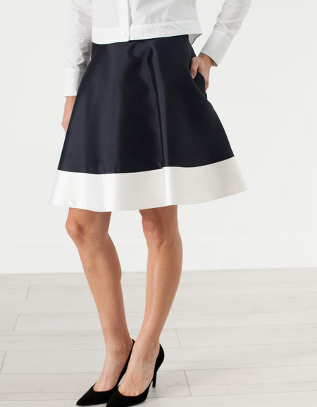 Circle Skirt in Navy