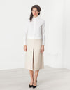 Tulle Pleat Skirt in Cream