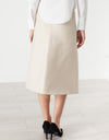 Tulle Pleat Skirt in Cream