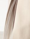 Tulle Pleat Skirt in Cream
