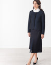 Weave Jacket in Black/Blue