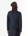 Weave Jacket in Black/Blue