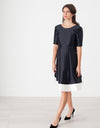 Tie Dress in Navy
